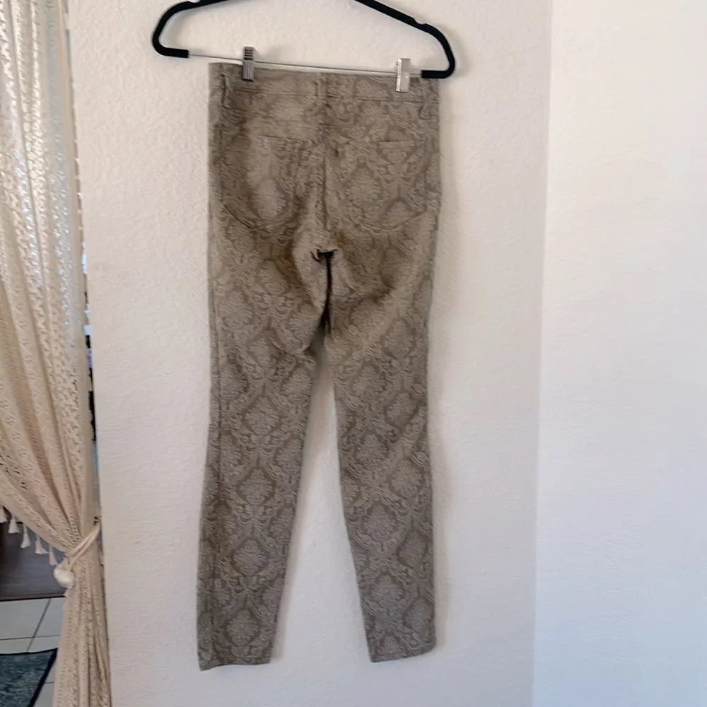 Vintage America Tan Patterned Skinny Jeans